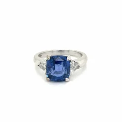 Bague Saphir 6 carats Diamants