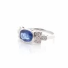 Bague saphir Birman non chaufée de 2,42cts et diamants
