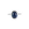 Bague Saphir cabochon Diamants