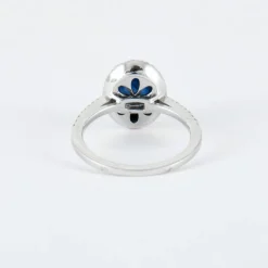Bague Saphir cabochon Diamants