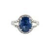 Bague Saphir 3.22ct Diamants
