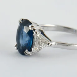 Bague Saphir 2.64ct et Diamants