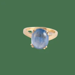 Bague Saphir de Ceylan cabochon