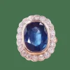 Bague saphir diamants