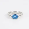 Bague saphir diamants
