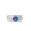 Bague saphir diamants