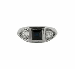BAGUE SAPHIR DIAMANTS