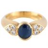Bague saphir diamants