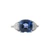 Bague saphir diamants