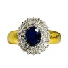 Bague Saphir Diamants