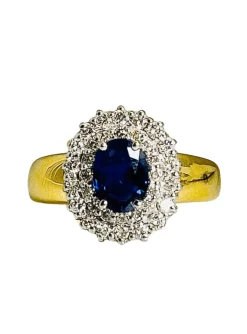 Bague Saphir Diamants