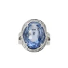 Bague saphir diamants