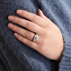 BAGUE SAPHIR DIAMANTS