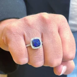 Bague Saphir Diamants