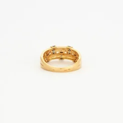 Bague saphir diamants