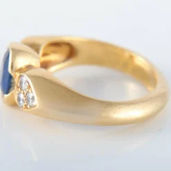 Bague saphir diamants