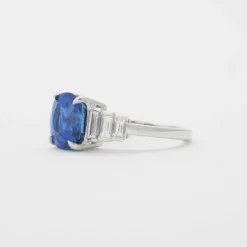 Bague saphir diamants