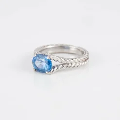 Bague saphir diamants
