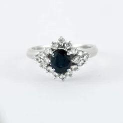 Bague Saphir Diamants