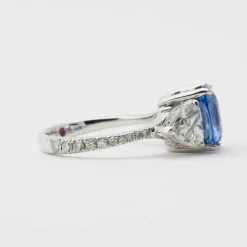 Bague saphir diamants