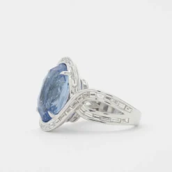 Bague saphir diamants