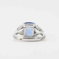 Bague saphir diamants