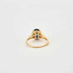 Bague saphir diamants