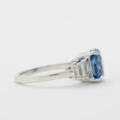 Bague saphir diamants