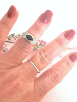 Bague Saphir Diamants Or