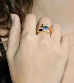 Bague saphir du Sri Lanka