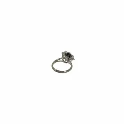 Bague saphir entourage