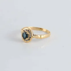 Bague Saphir entourage Diamants