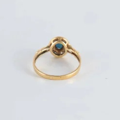 Bague Saphir entourage Diamants