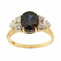 Bague saphir et diamant