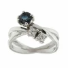 Bague saphir et diamant