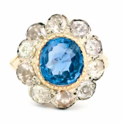 Bague saphir et diamant