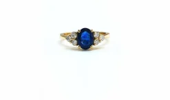 Bague saphir et diamant