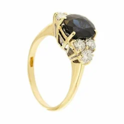 Bague saphir et diamant