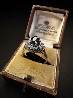 Bague saphir et diamant