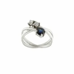 Bague saphir et diamant