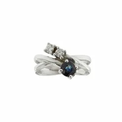 Bague saphir et diamant