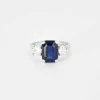 Bague saphir et diamants