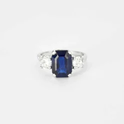 Bague saphir et diamants