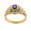 Bague saphir et diamants