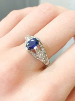 Bague Saphir et Diamants
