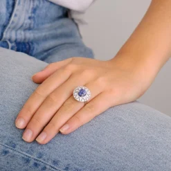 Bague Saphir et Diamants