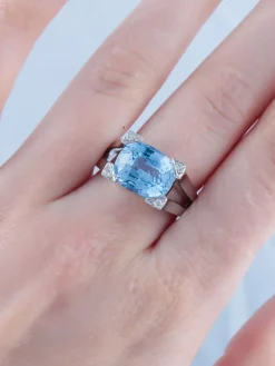 Bague Saphir et Diamants