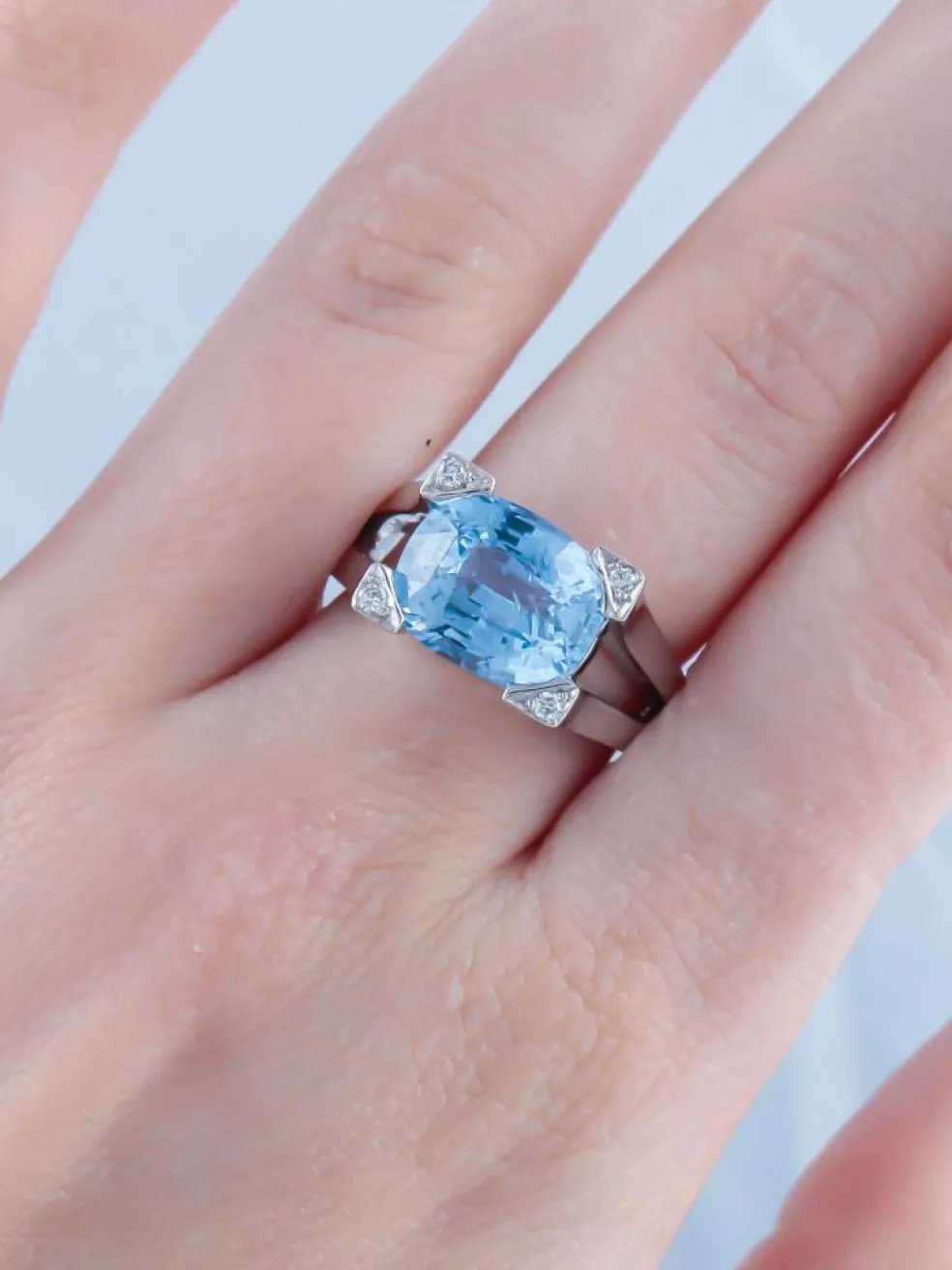 Bague Saphir et Diamants