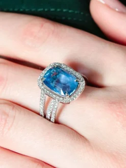 Bague Saphir et Diamants