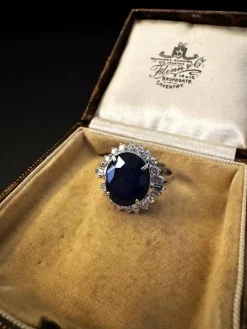 Bague saphir et diamants